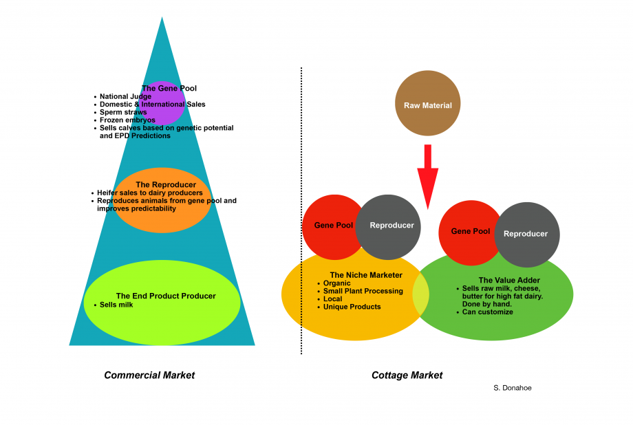 Small Farm Big Farm--Schematic Comparison of Commercial and Cottage